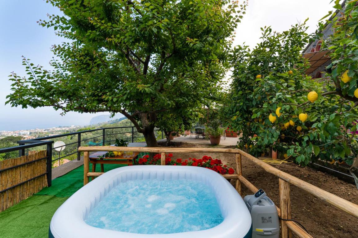 Sorrentovibes - Sea View Rooftop Apartment With Jacuzzi & Garden Exteriör bild